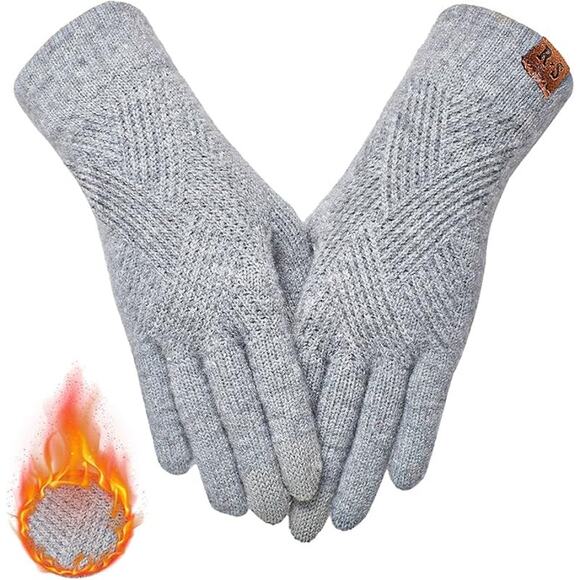 REACH STAR Winter Gloves Women Touchscreen Thermal Knit Warm Cold Weather - Picture 1 of 6